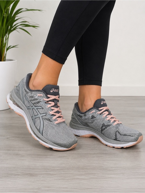 Asics Shoes - ASICS Gel Nimbus 20 Women’s Size 9 Gray Pink Running Athletic Shoes T850N
